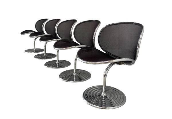 Set O-line dining chairs by Herbert Ohl, Wilkhahn 1980s