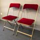 Duo of folding chairs