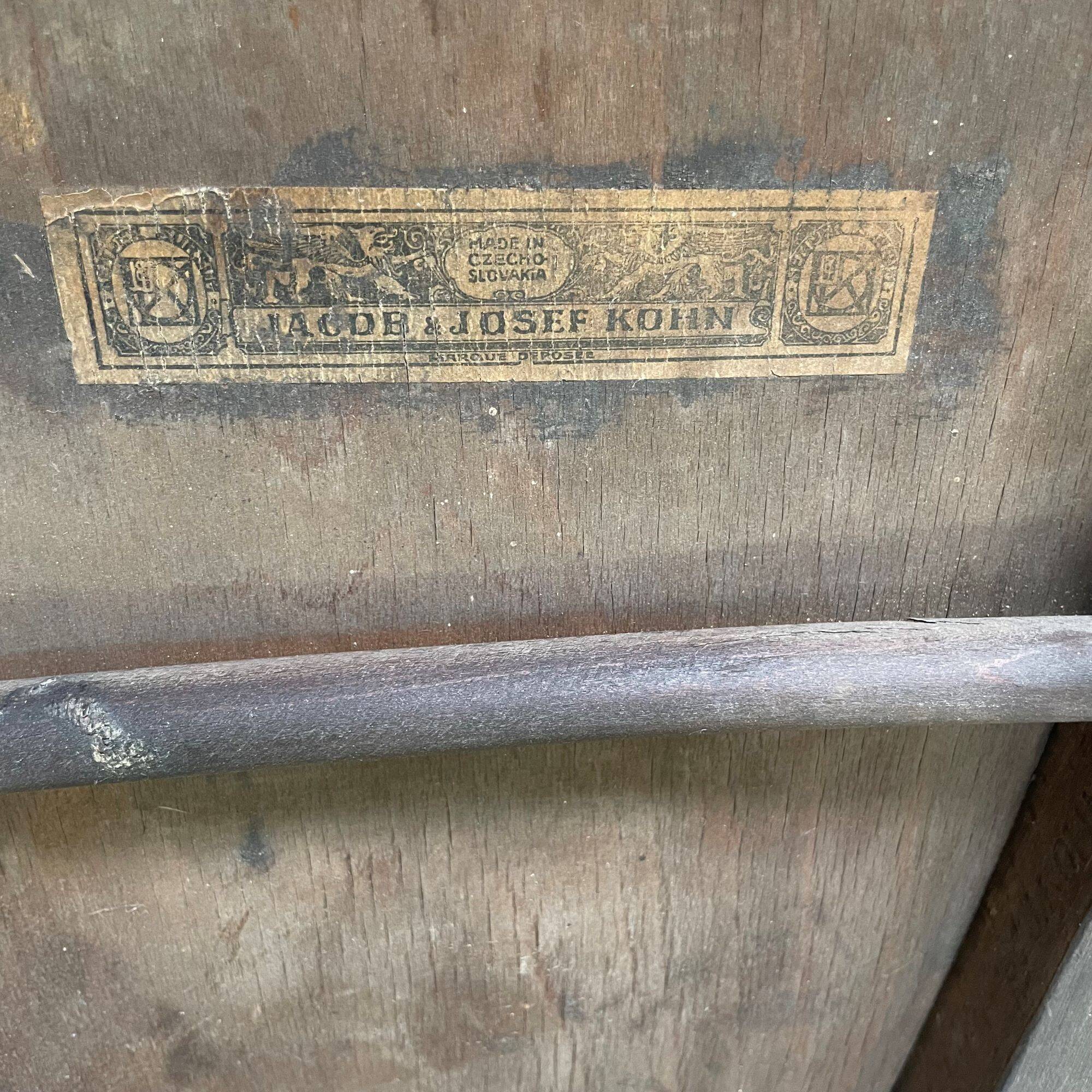 Chaise bistrot en bois par Jacob & Josef Kohn, 1ère moitié du 20e siècle