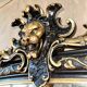 Antique Napoleon III pediment mirror