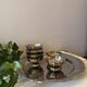 Set van 6 chrome coupes met schaal