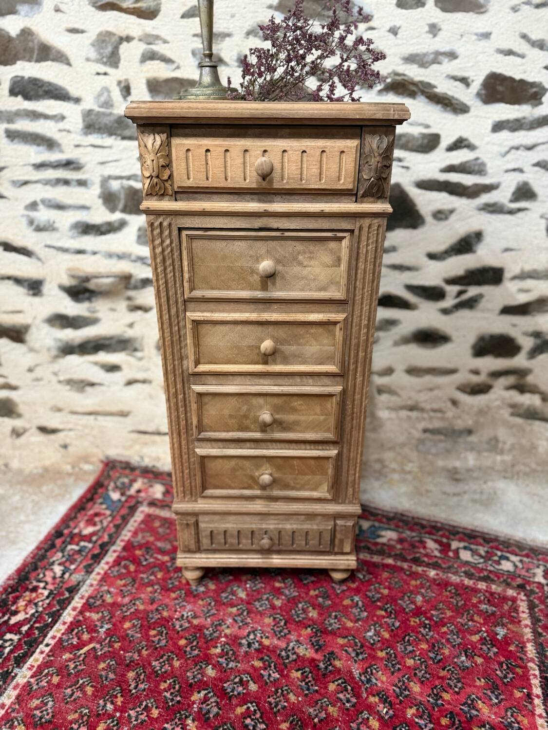 Petit meuble de rangement bois brut