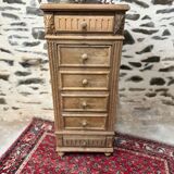 Petit meuble de rangement bois brut