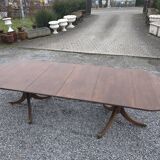 Regency style mahogany dining table with 2 extensions