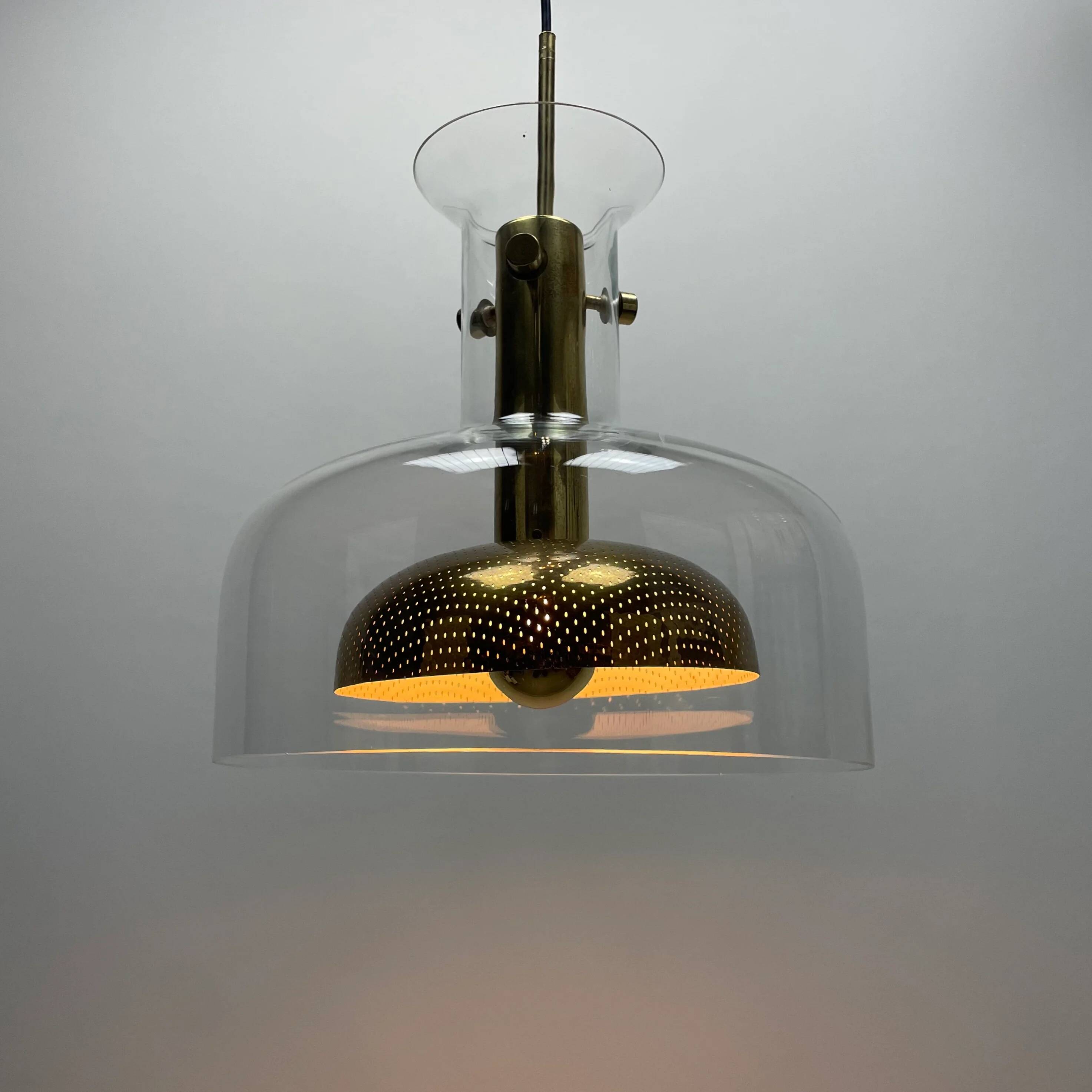 Swedish 'Cristal' suspension by Anders Pehrson for Atelje Lyktan 1970