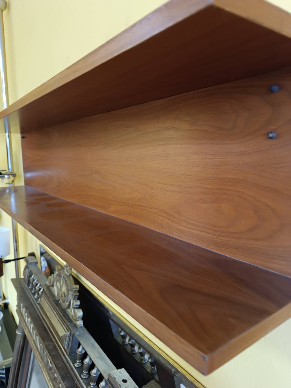 Scandinavian teak wall shelf 70's