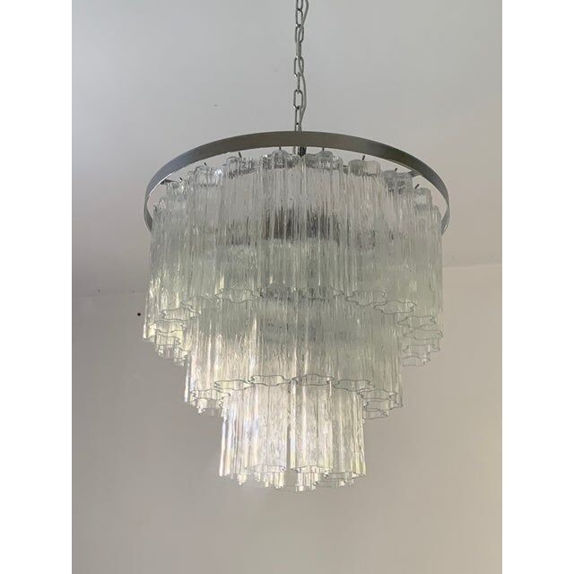 Sputnik chandelier in Murano glass, Mazzega style,