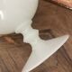 white opaline vase