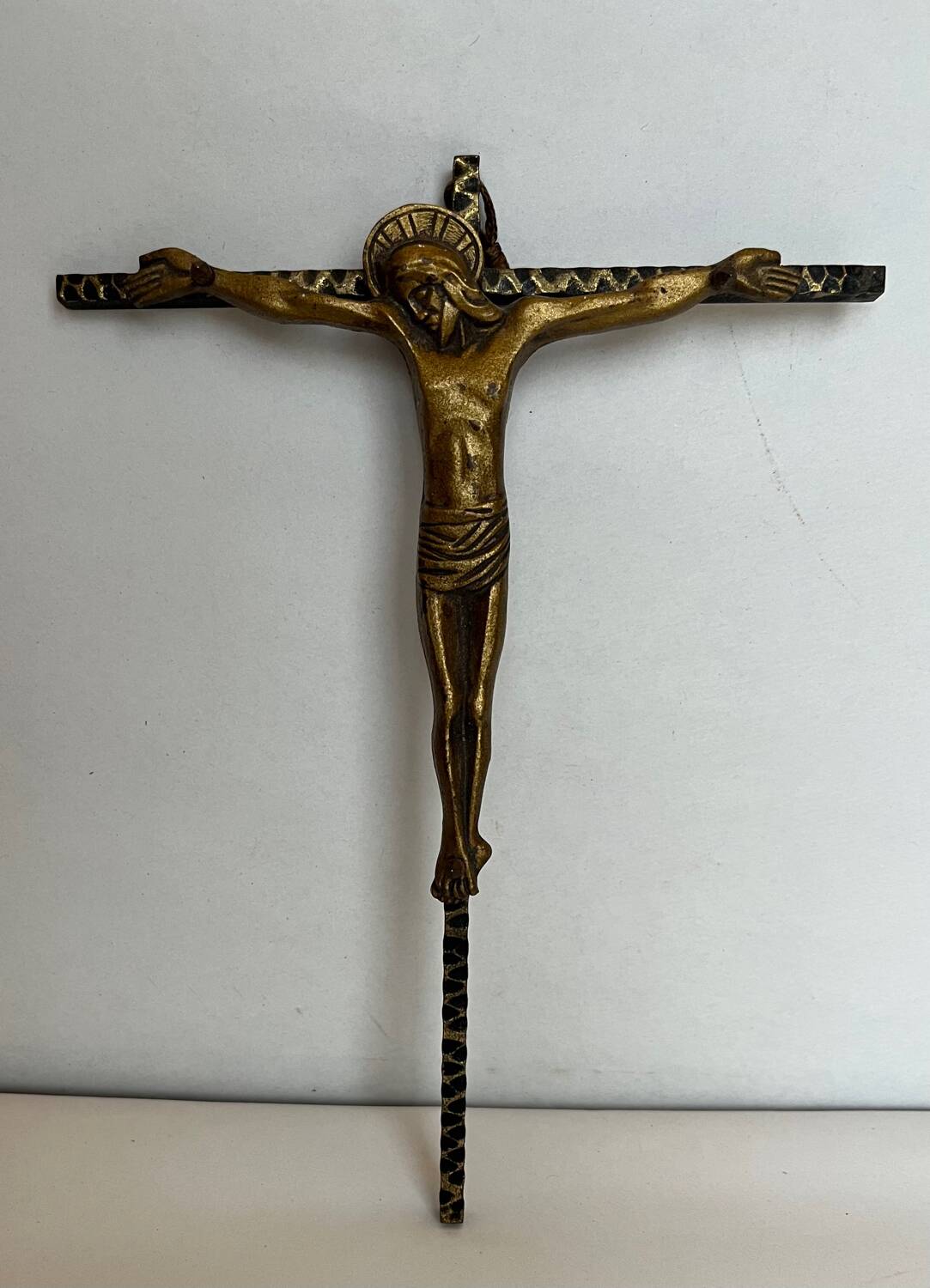 Gilded bronze crucifix