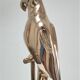 Solid brass parrot perch H. 45 cm 80s