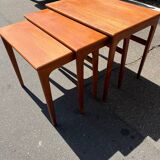 Scandinavian teak nesting tables