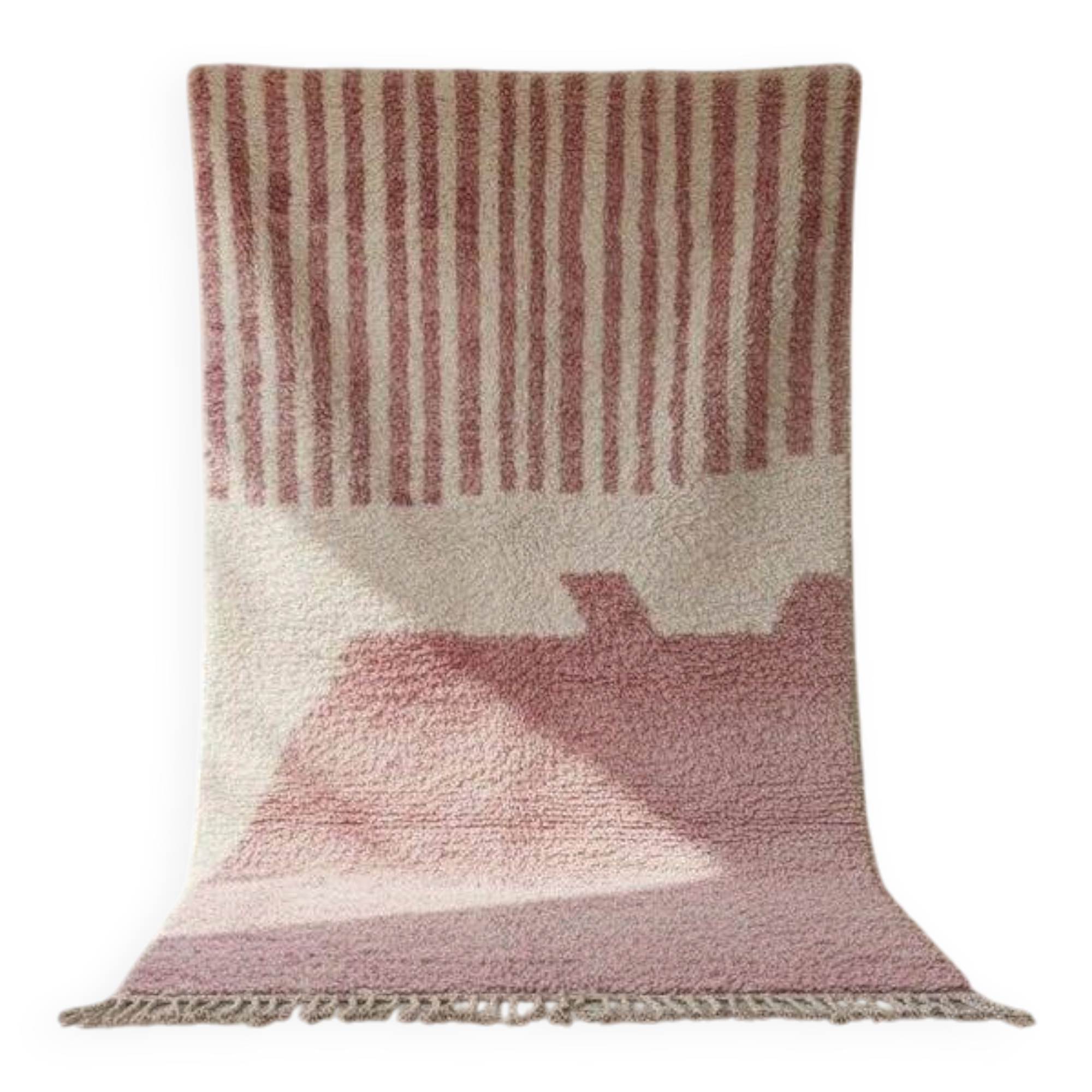 Pure wool handwoven traditional rug size 145/255 cm