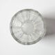 Vintage Clear Pressed Glass Vase / Bohemia Glass / 1950s
