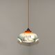 Rare French Art Deco Pendant Light | Illustrated Dog Countryside Shade