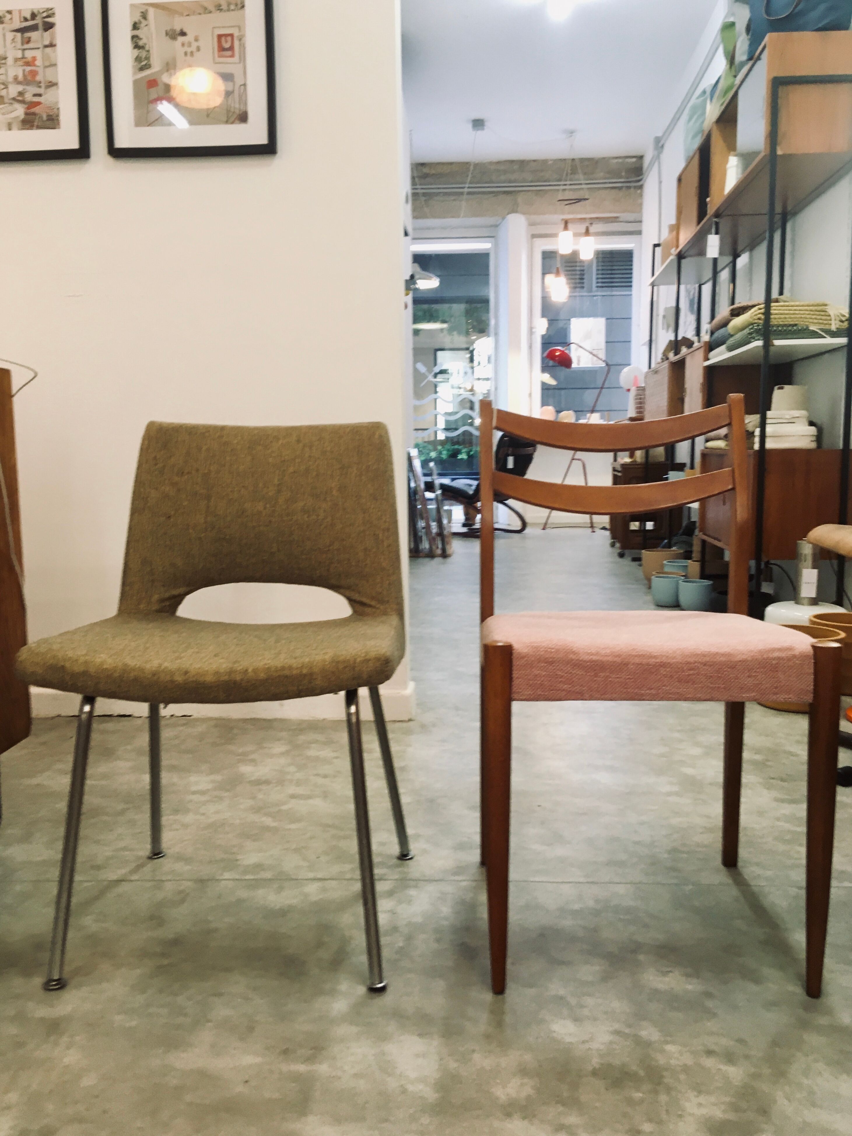 Set of 4 upholstered chairs, 1960's, France
