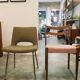 Set of 4 upholstered chairs, 1960's, France