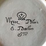 Assiette Emile Balon (1859-1929), successeur d'Ulysse - Faïence de Blois