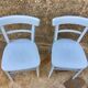 Pair of wooden chairs troquet