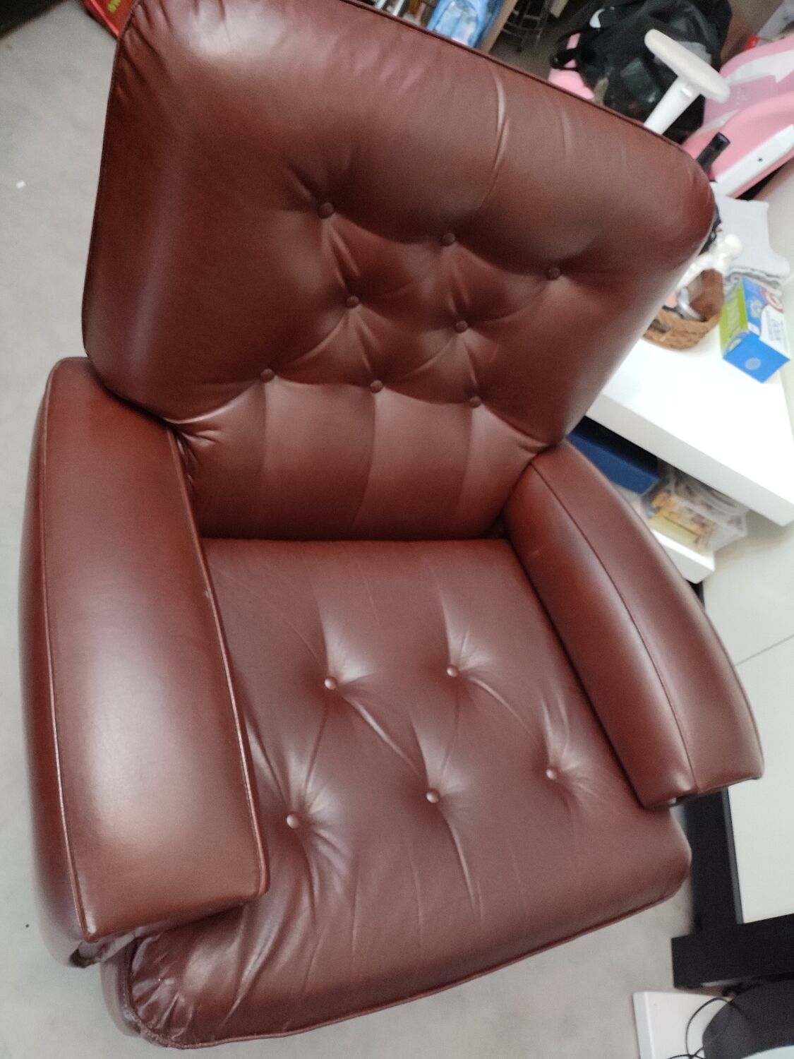 Vintage leather armchair