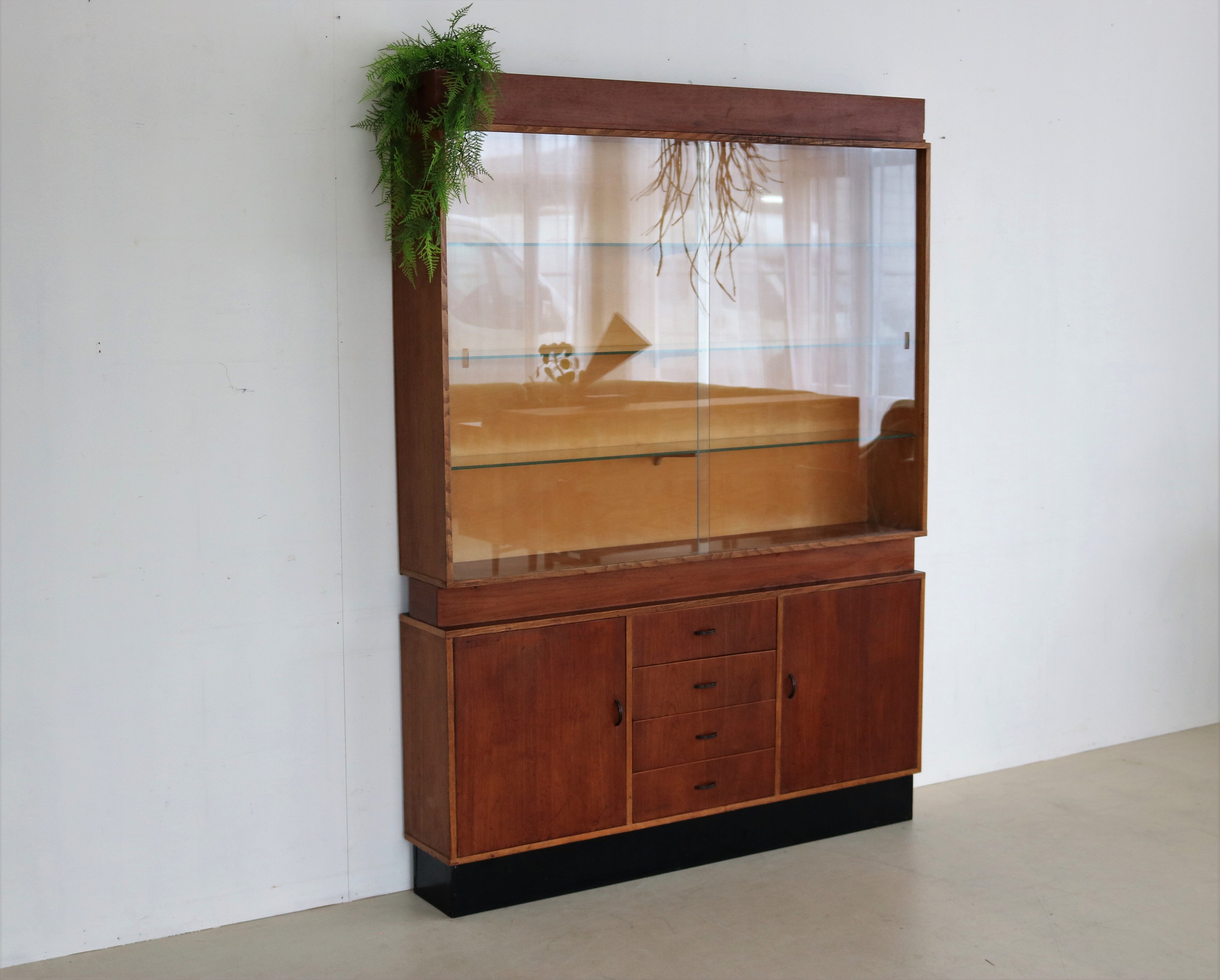 vintage display cabinet