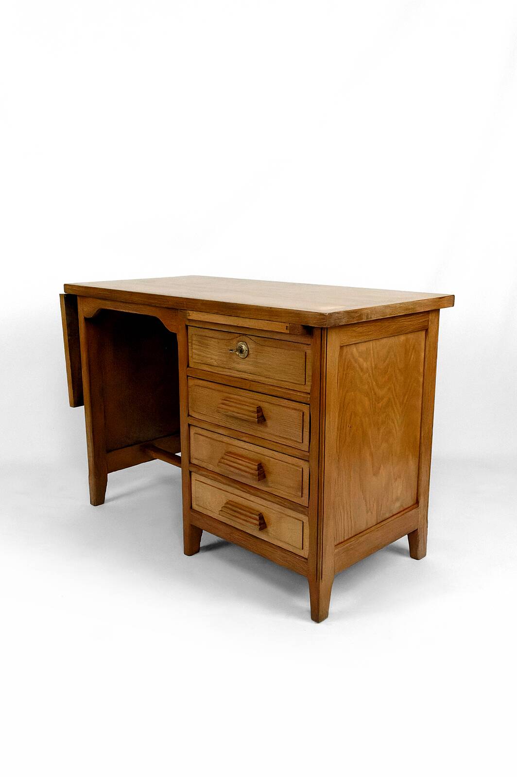 Art Deco oak desk, France, Circa 1940