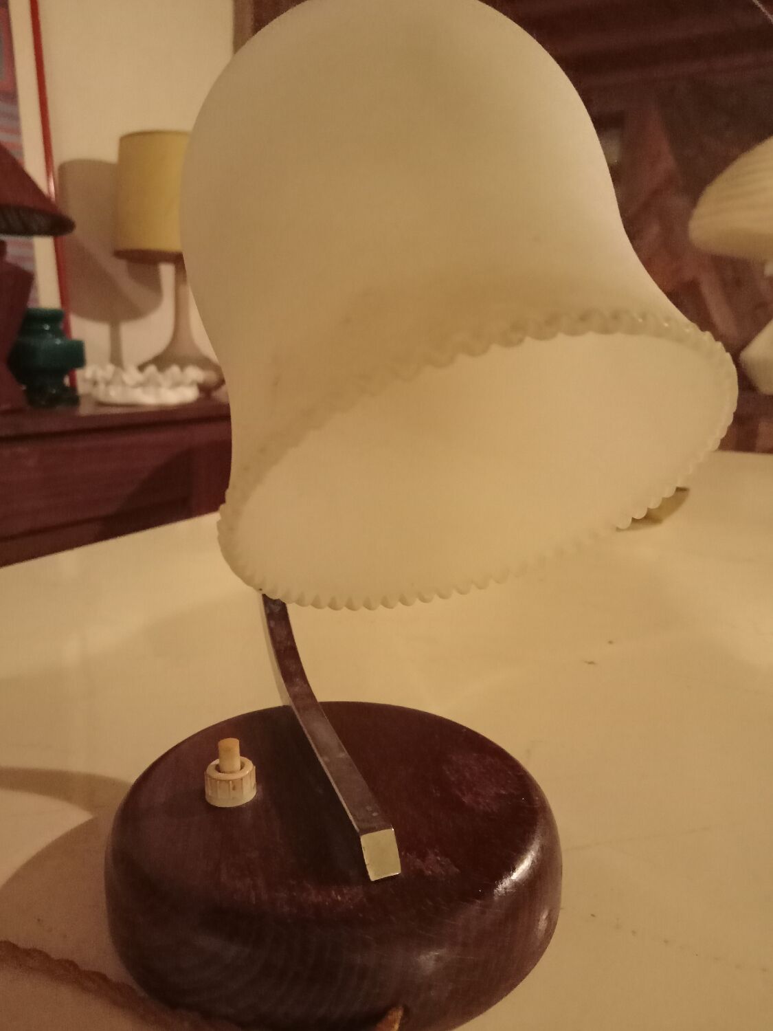 Art Deco opaline lamp