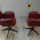 Set of 2 vintage swivel chairs in vinyl, 1960s