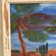 Original Mid Century Danish Oil on Panel – “Forest Motif” by Ivan Joern