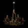 Italian tole chandelier, 1940s