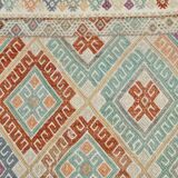 3x9 Pastel Toness Turkish Kilim Runner Rug, 81x286 Cm