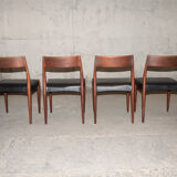 Series of 4 chairs, model MK175, 1961