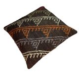 Vintage turkish kilim cushion cover , 55 x 55 cm