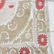 Nappe brodée à la main vintage 130x153 cm