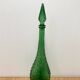 Green bubble carafe Empoli from the 1960s