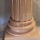 Elegant Metal Stucco Lacquered Pedestal Column with Doric Capital