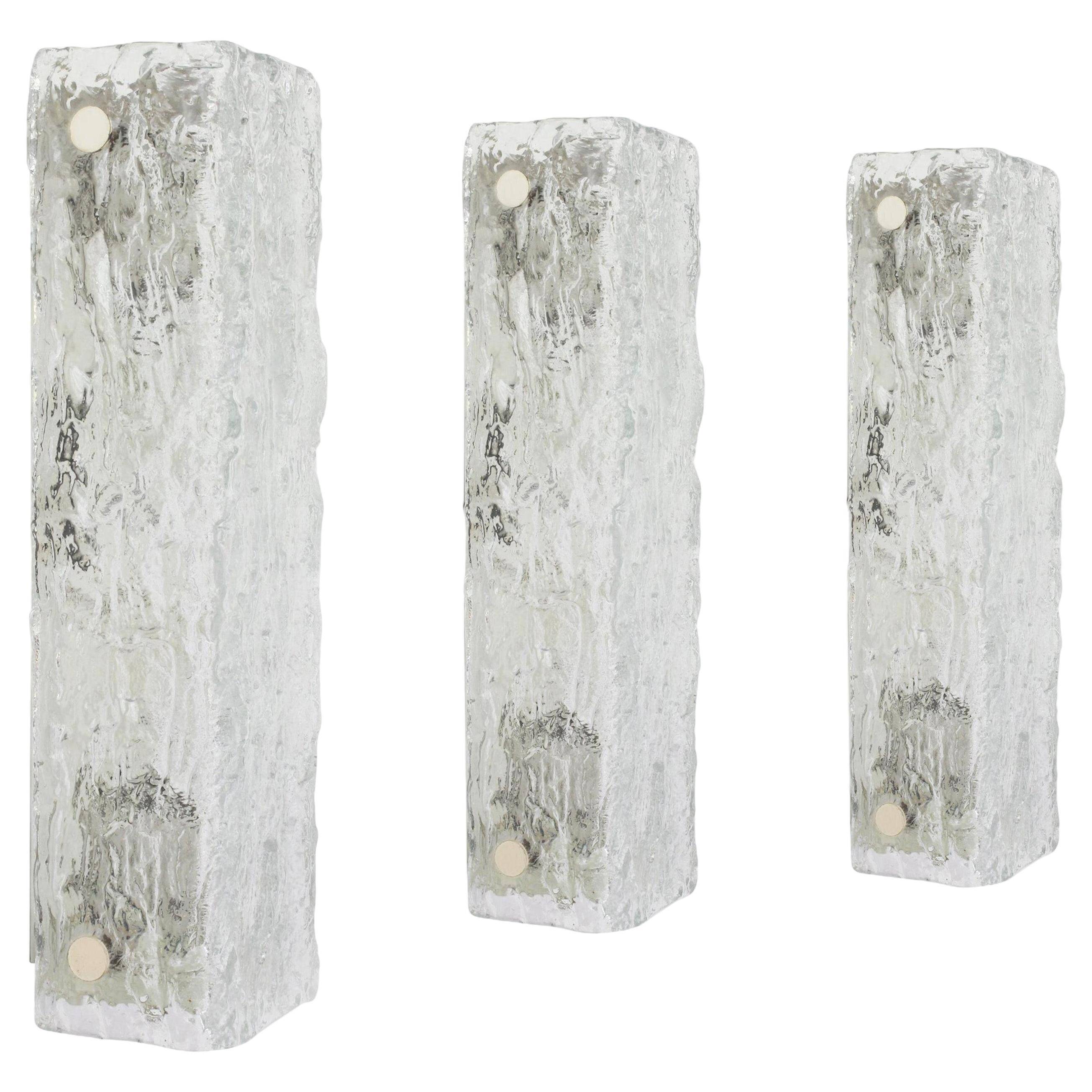 Frosted Glass Vanity Wall Sconce by Kaiser, Germany, 1970s