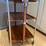 Dessert 3 folding trays wood and metal