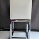 Vintage modernist lamp chrome steel 1970's