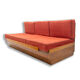Mid century sofabed in walnut by Jindrich Halabala for UP Zavody, 1950´s