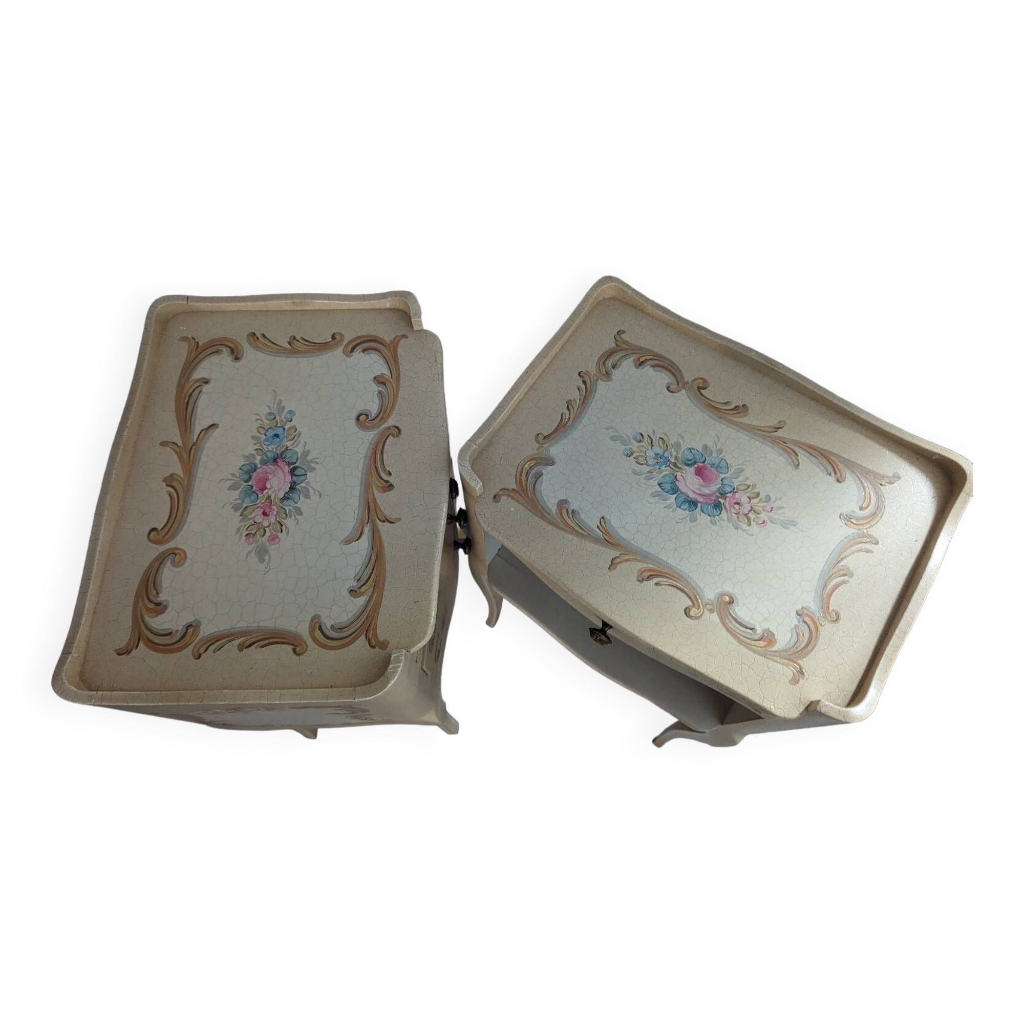 Pair of Venetian bedside tables