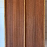 Vintage bamboo and rattan cabinet attributed to Audoux Minnet