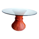 Maugrion Roche Bobois prestige rattan wheat ear table 1980