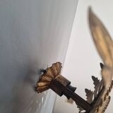 Sun mirror wall lamp