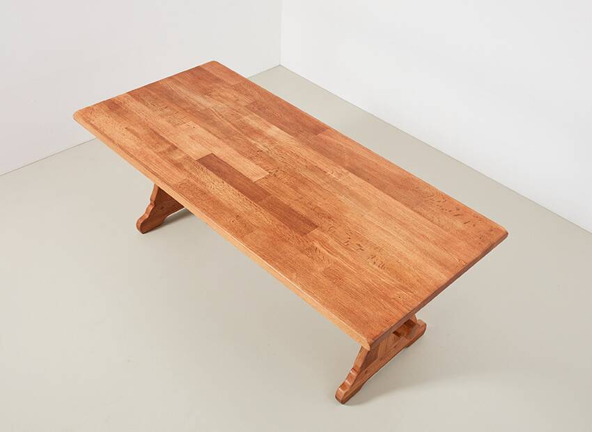 Oak Dining Table Meubelfabriek Oisterwijk 1940s