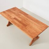 Table à manger en chêne Meubelfabriek Oisterwijk années 1940