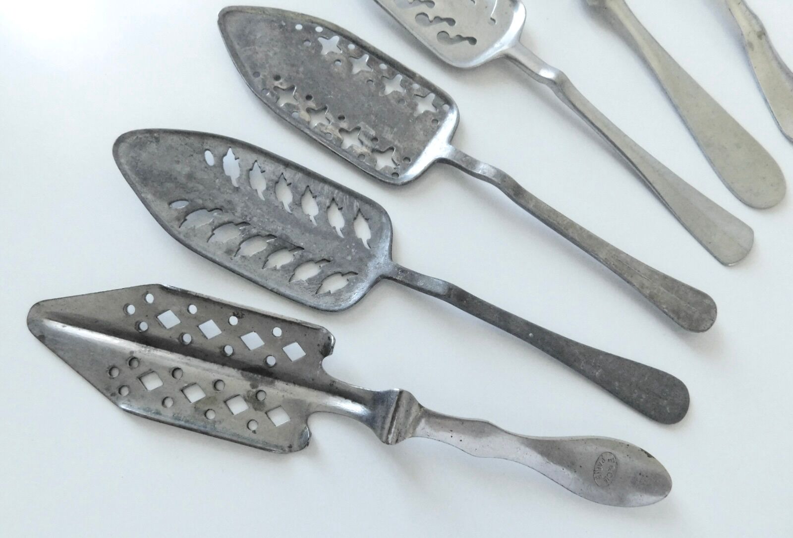 10 Vintage French Absinthe Spoons all Different