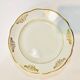 9 plates in white and gold porcelain
