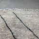 Tapis beniourain gris rayé noir 155x193cm