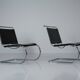MR30/5 Tubular Steel Arm Chair by Ludwig Mies van der Rohe for Knoll Set of