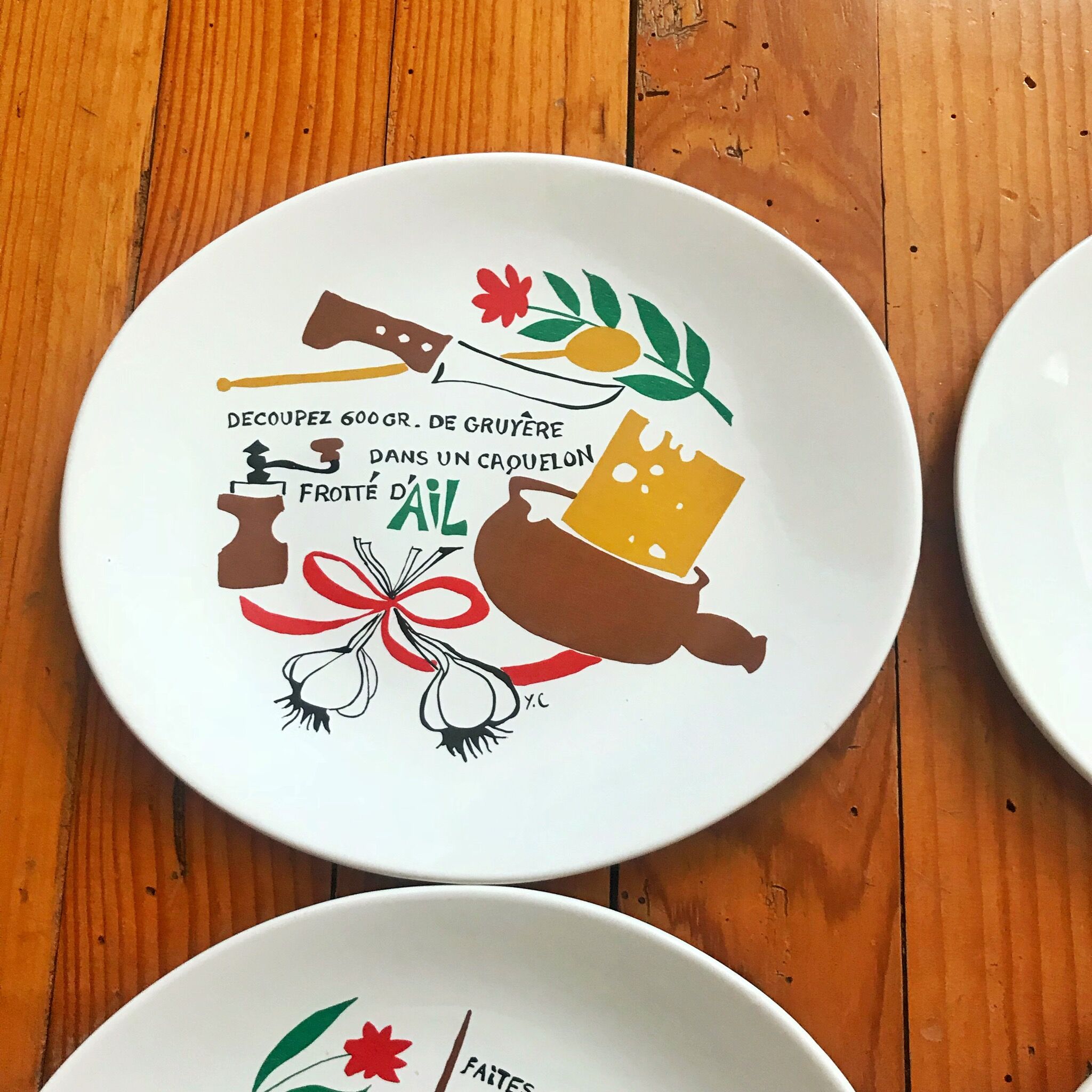 Sallins fondue plates